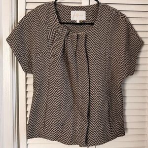 7 For All Mankind| Wool Blend Chevron and Herringbone Jacket Size XS